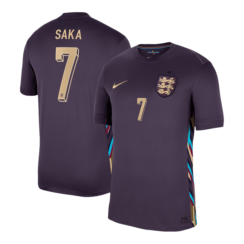 SAKA #7 England Away Football Shirt Euro 2024