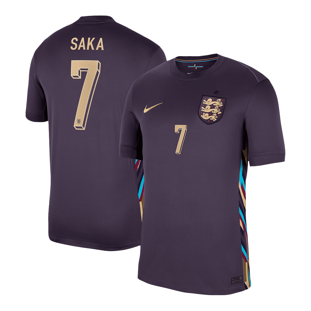 SAKA #7 England Away Football Shirt Euro 2024