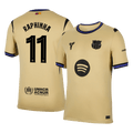 RAPHINHA #11 Barcelona Away Football Shirt 2025/26 Yellow - UCL