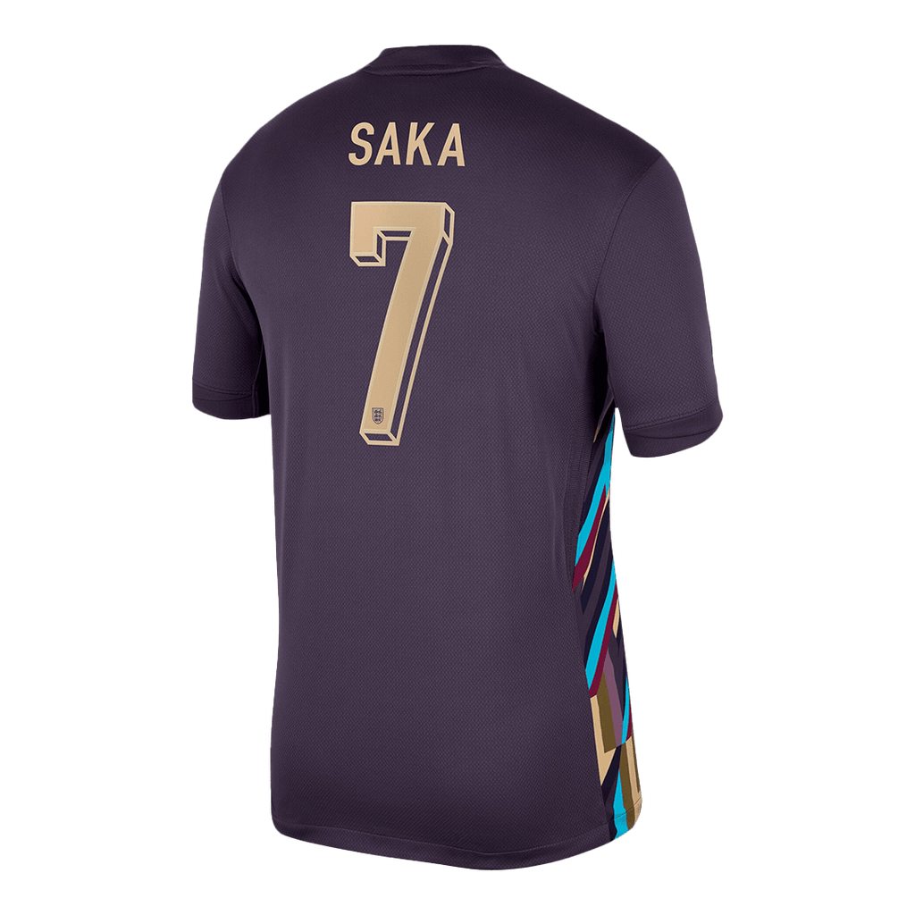 SAKA #7 England Away Football Shirt Euro 2024