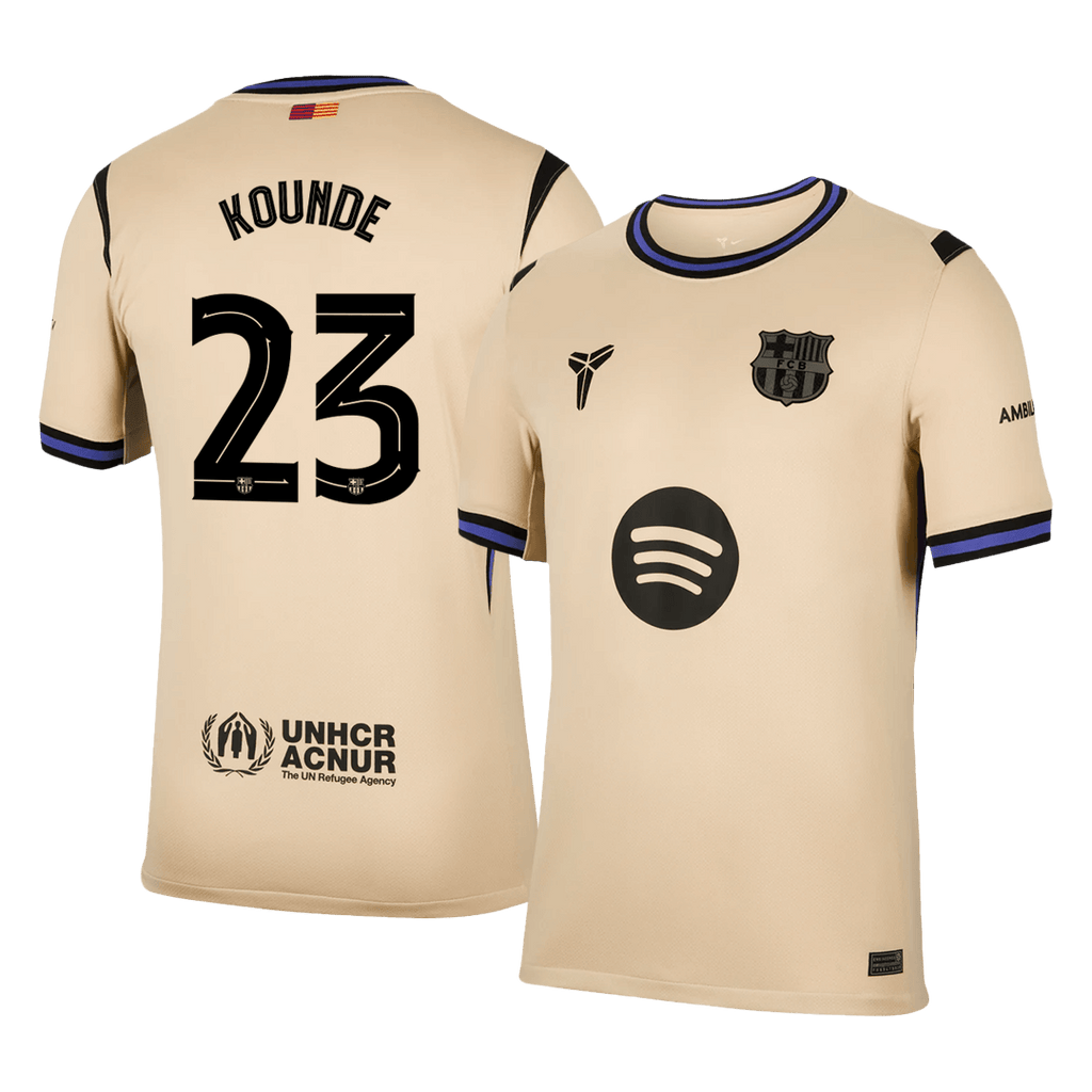 KOUNDE #23 Barcelona Away Football Shirt 2025/26