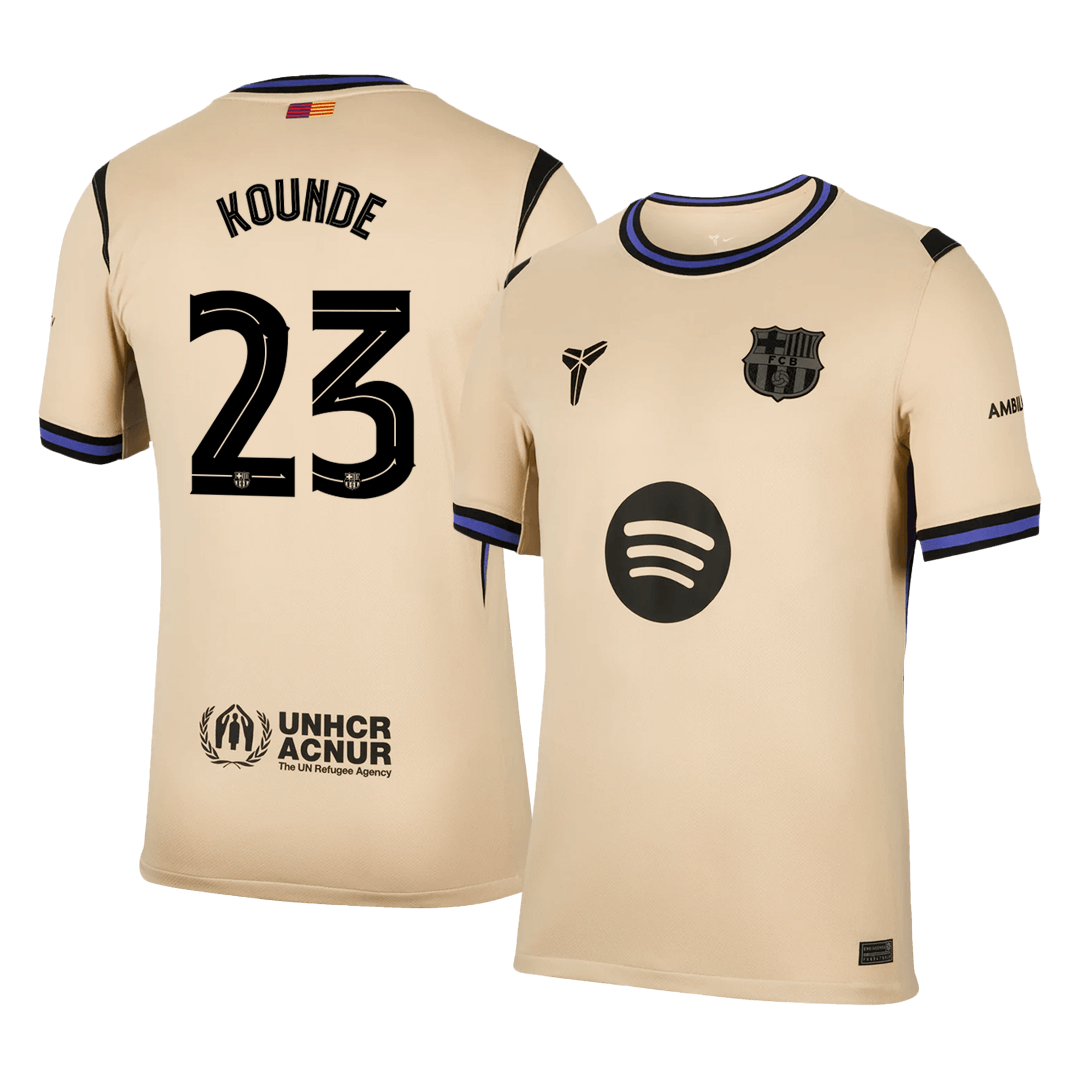 KOUNDE #23 Barcelona Away Football Shirt 2025/26