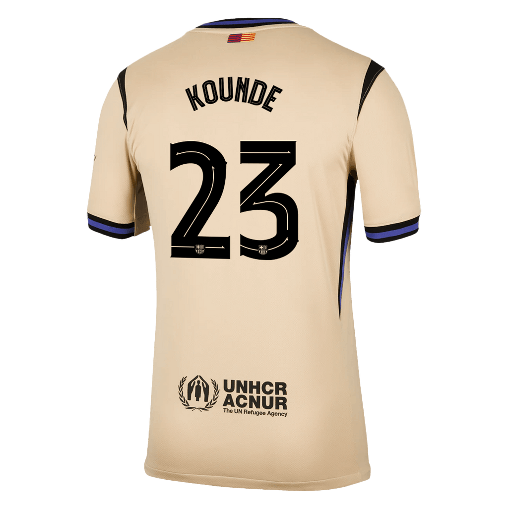 KOUNDE #23 Barcelona Away Football Shirt 2025/26