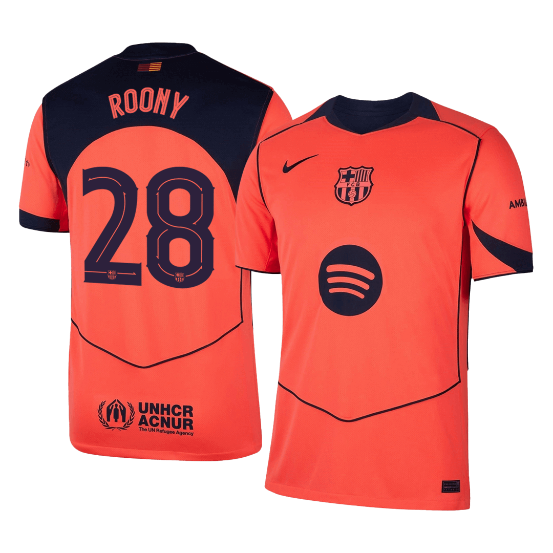 ROONY #28 Barcelona Third Away Football Shirt 2025/26