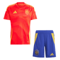 Spain Home Football Shirt Kit(Jersey+Shorts) Euro 2024
