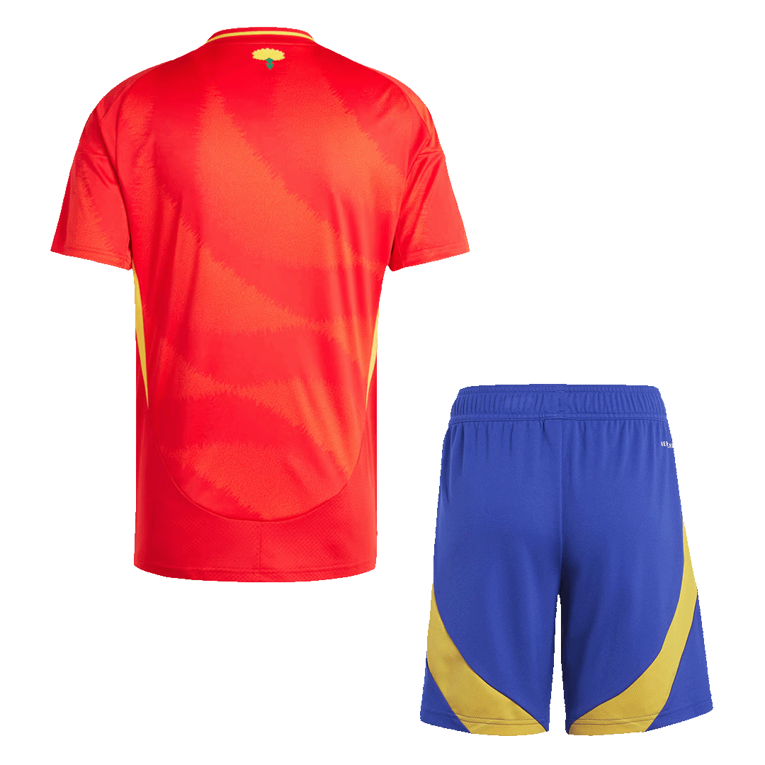 Spain Home Football Shirt Kit(Jersey+Shorts) Euro 2024