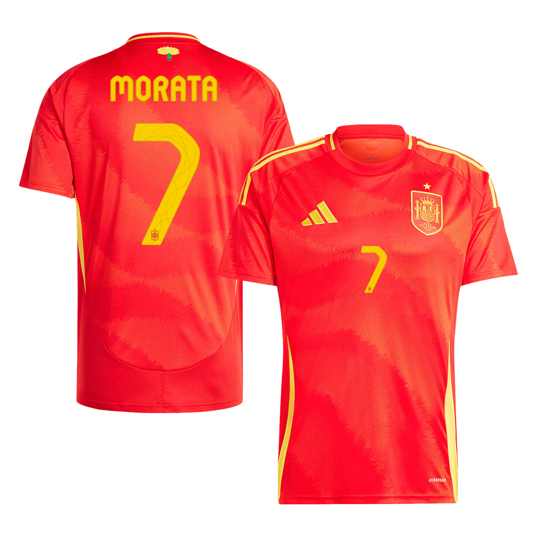 MORATA #7 Spain Home Football Shirt Euro 2024