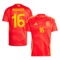RODRIGO #16 Spain Home Football Shirt Euro 2024