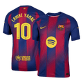 Player Version LAMINE YAMAL #10 Barcelona Home Football Shirt 2025/26 Red&Blue - UCL