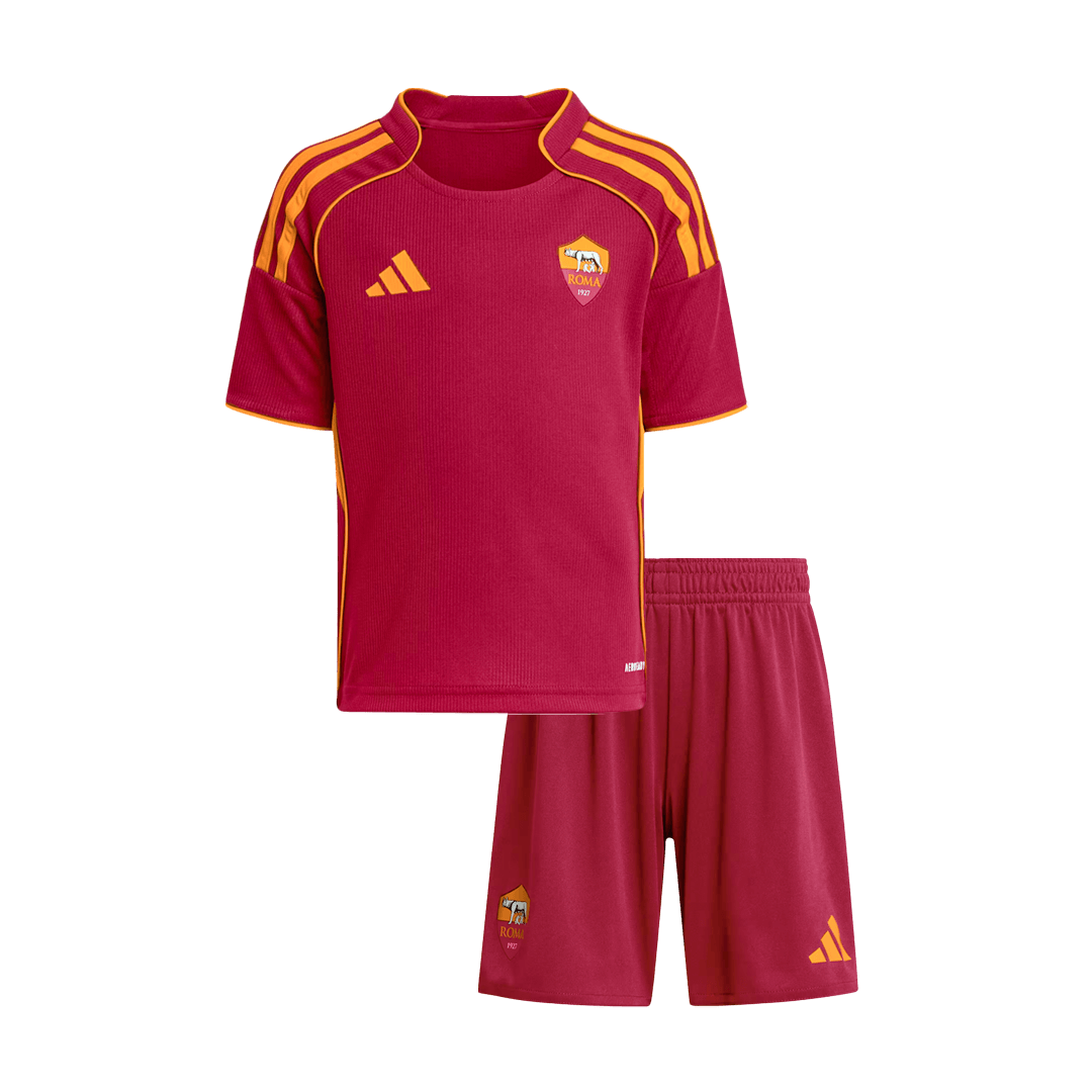 Kid's Roma Home Football Shirt Kit(Jersey+Shorts) 2025/26