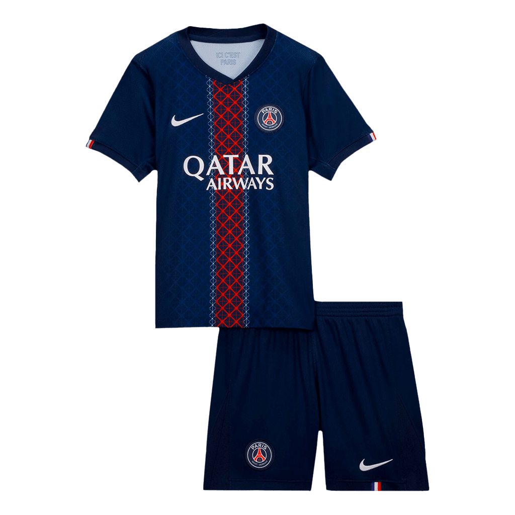 Kid's PSG Home Football Shirt Kit(Jersey+Shorts) 2025/26 Navy