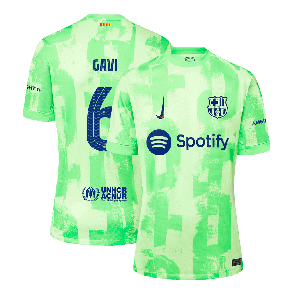 GAVI #6 Barcelona Third Away Football Shirt - UCL
