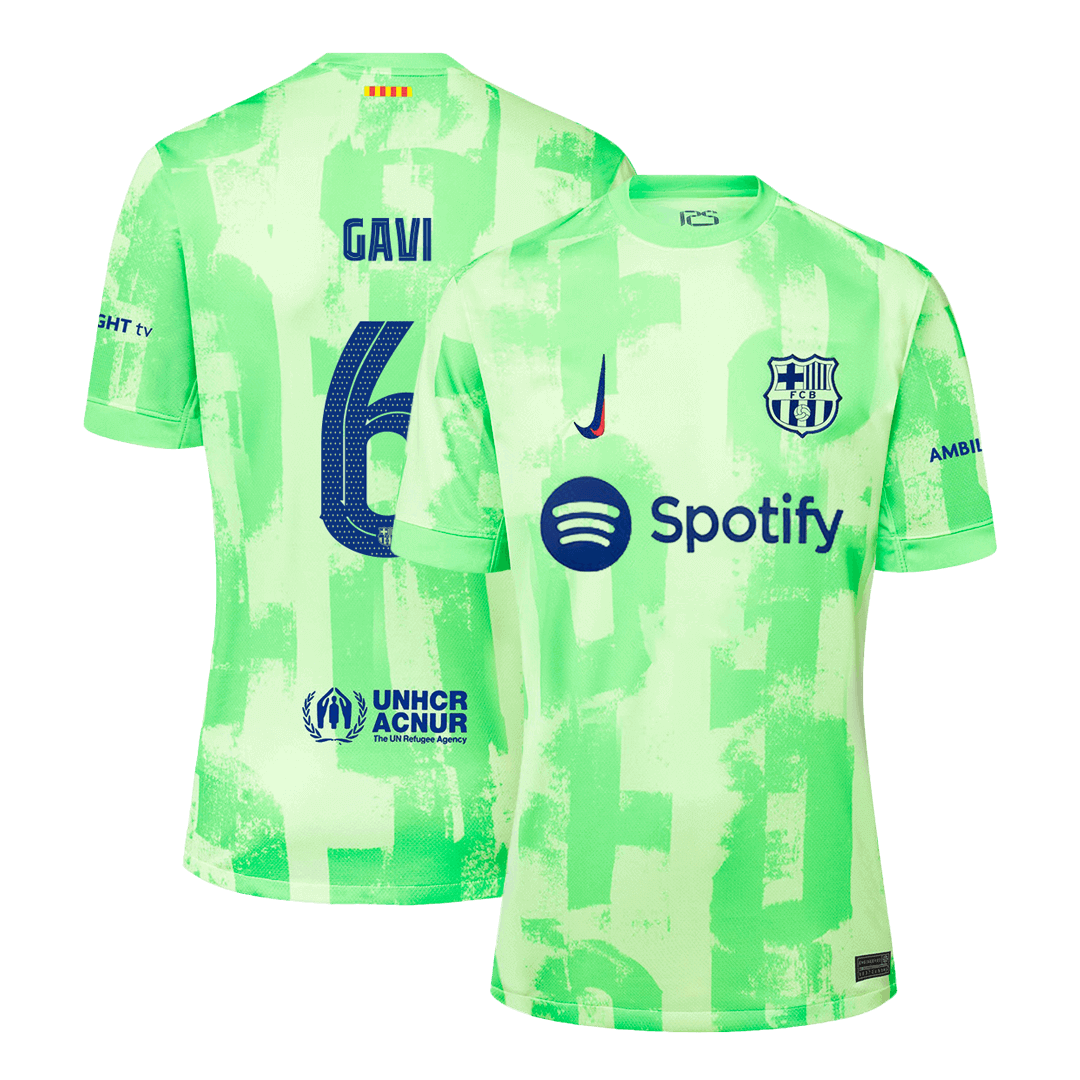 GAVI #6 Barcelona Third Away Football Shirt - UCL