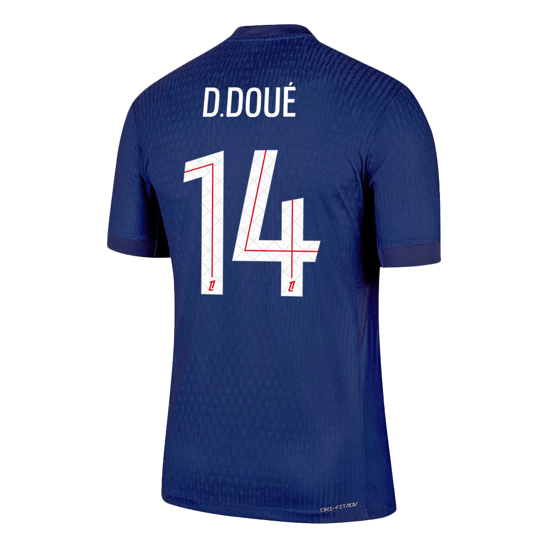 Player Version D.DOUÉ #14 PSG Home Football Shirt 2025/26 Navy