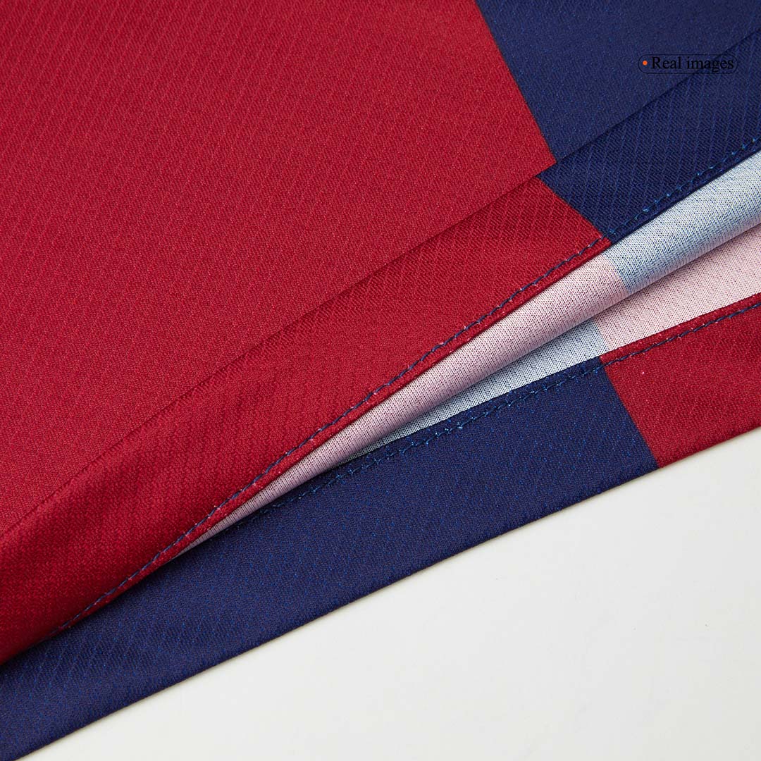 RAPHINHA #11 Barcelona Home Football Shirt 2024/25 Red&Blue - UCL