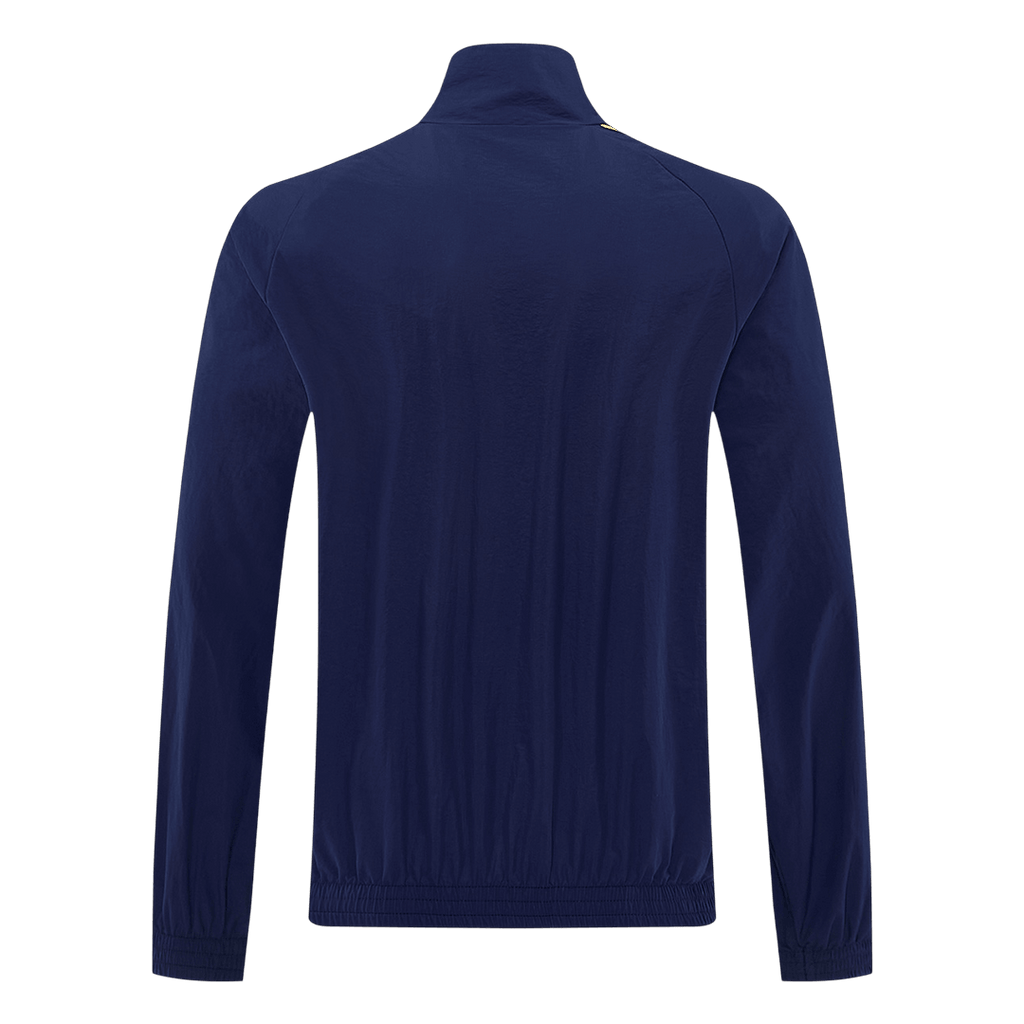 Men 2026 AS Roma Half-Zip Windbreaker Jacket Navy