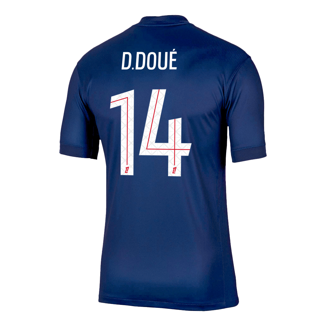 D.DOUÉ #14 PSG Home Football Shirt 2025/26 Navy
