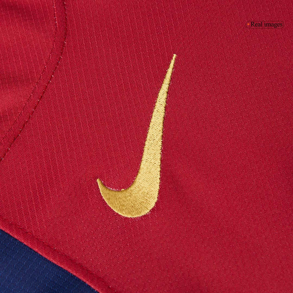 RAPHINHA #11 Barcelona Home Football Shirt 2024/25 Red&Blue - UCL