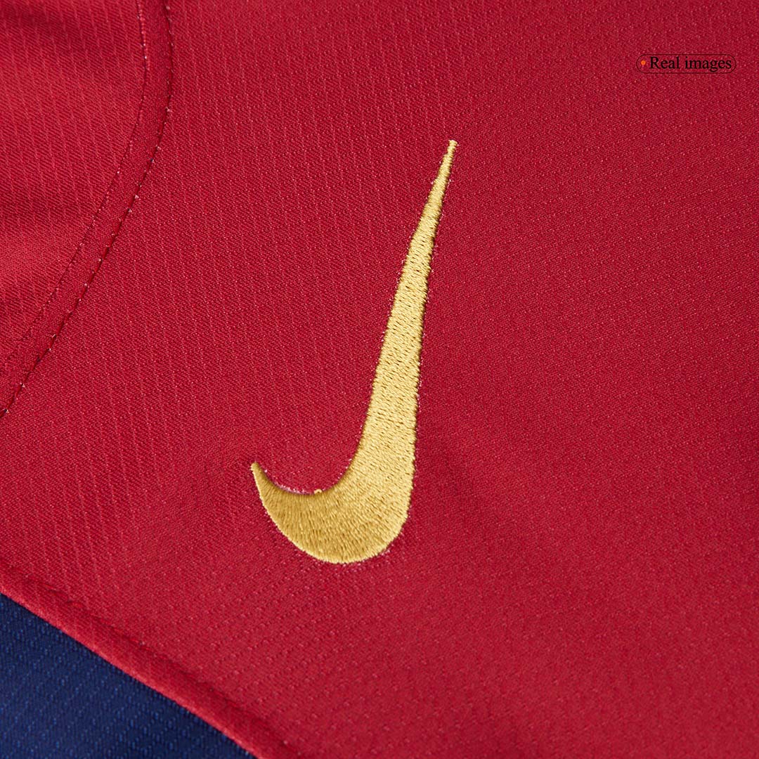 RAPHINHA #11 Barcelona Home Football Shirt 2024/25 Red&Blue - UCL
