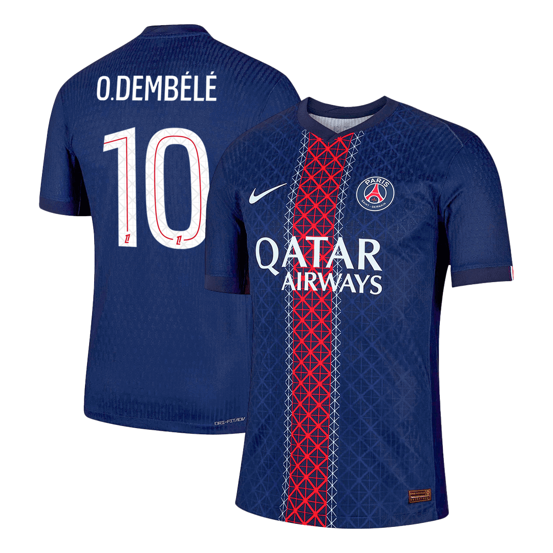 Player Version O.DEMBÉLÉ #10 PSG Home Football Shirt 2025/26 Navy