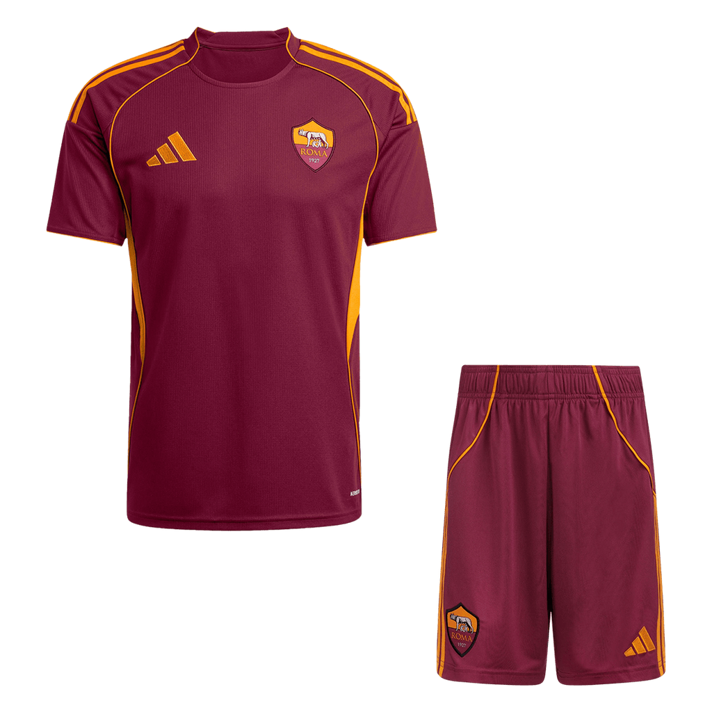 Roma Home Football Shirt Kit(Jersey+Shorts) 2025/26