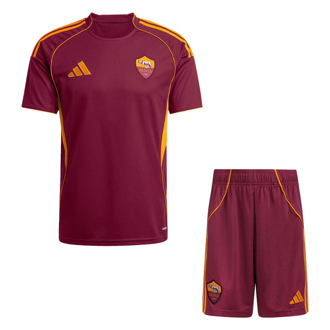 Roma Home Football Shirt Kit(Jersey+Shorts) 2025/26