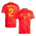 CARVAJAL #2 Spain Home Football Shirt Euro 2024