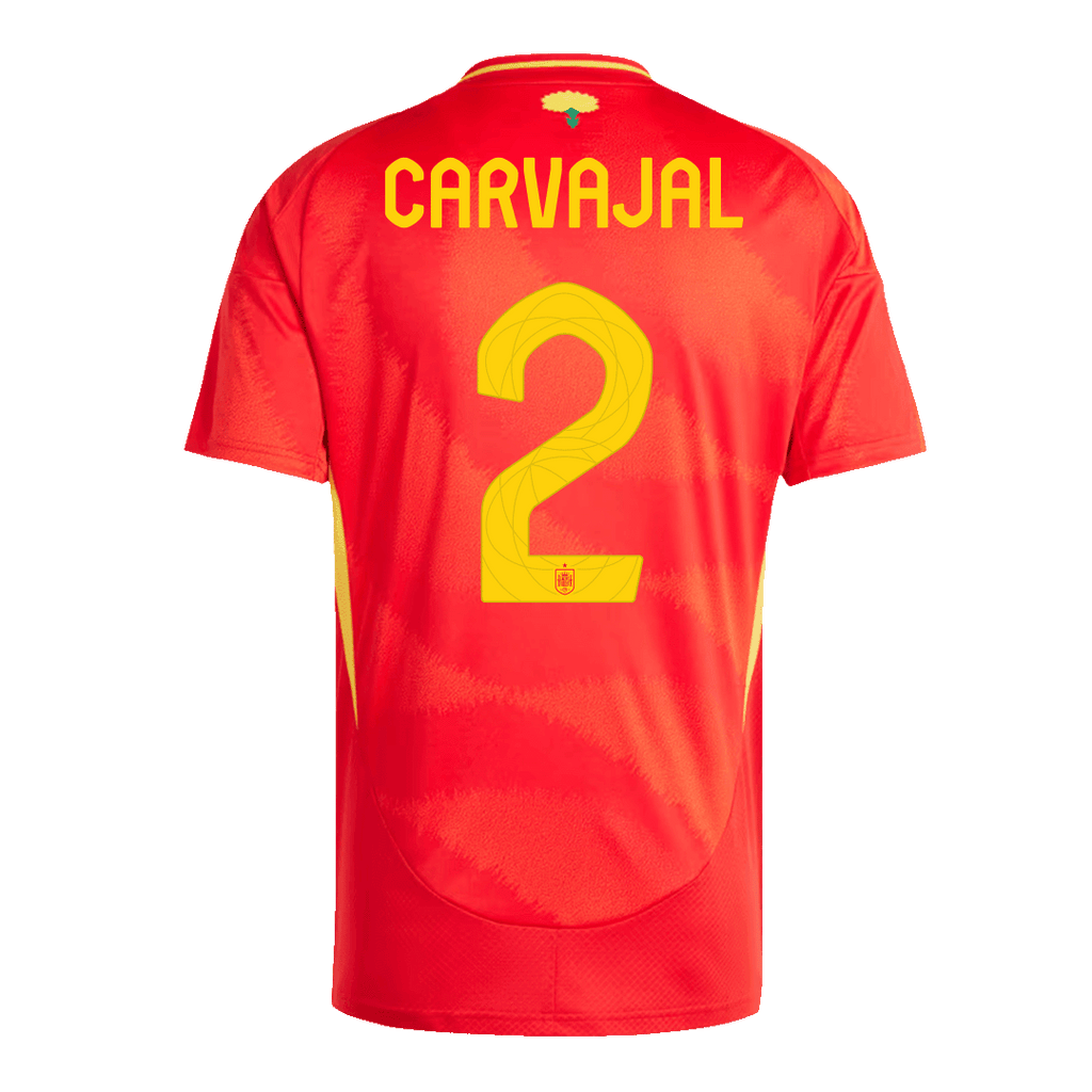 CARVAJAL #2 Spain Home Football Shirt Euro 2024