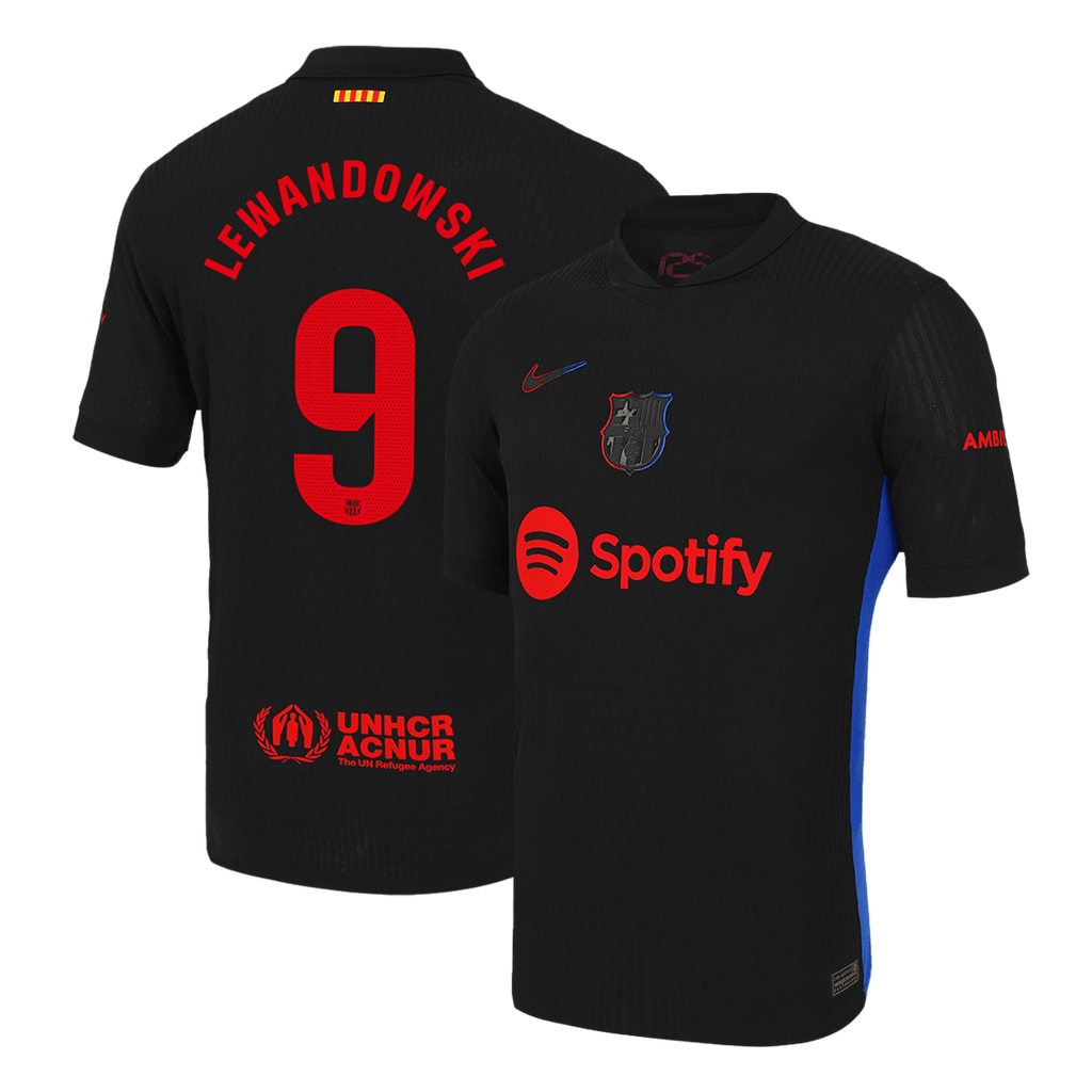 Player Version LEWANDOWSKI #9 Barcelona Away Football Shirt 2024/25