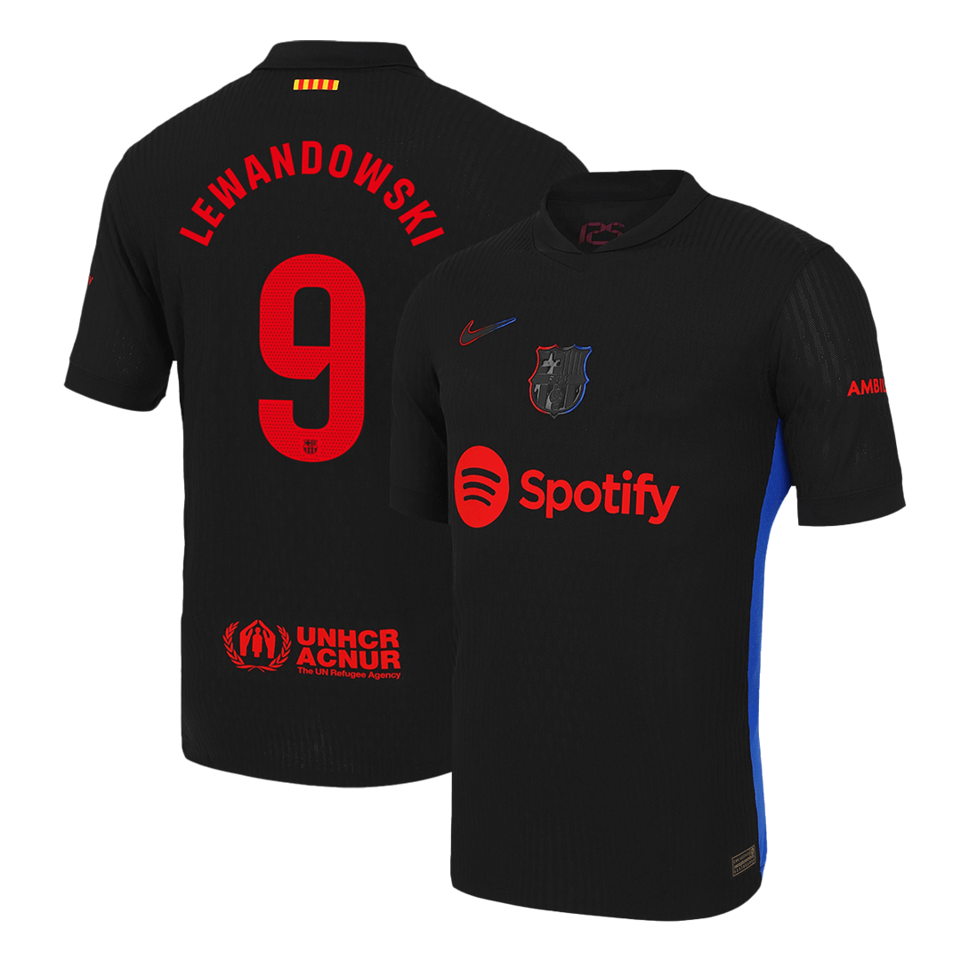 Player Version LEWANDOWSKI #9 Barcelona Away Football Shirt 2024/25