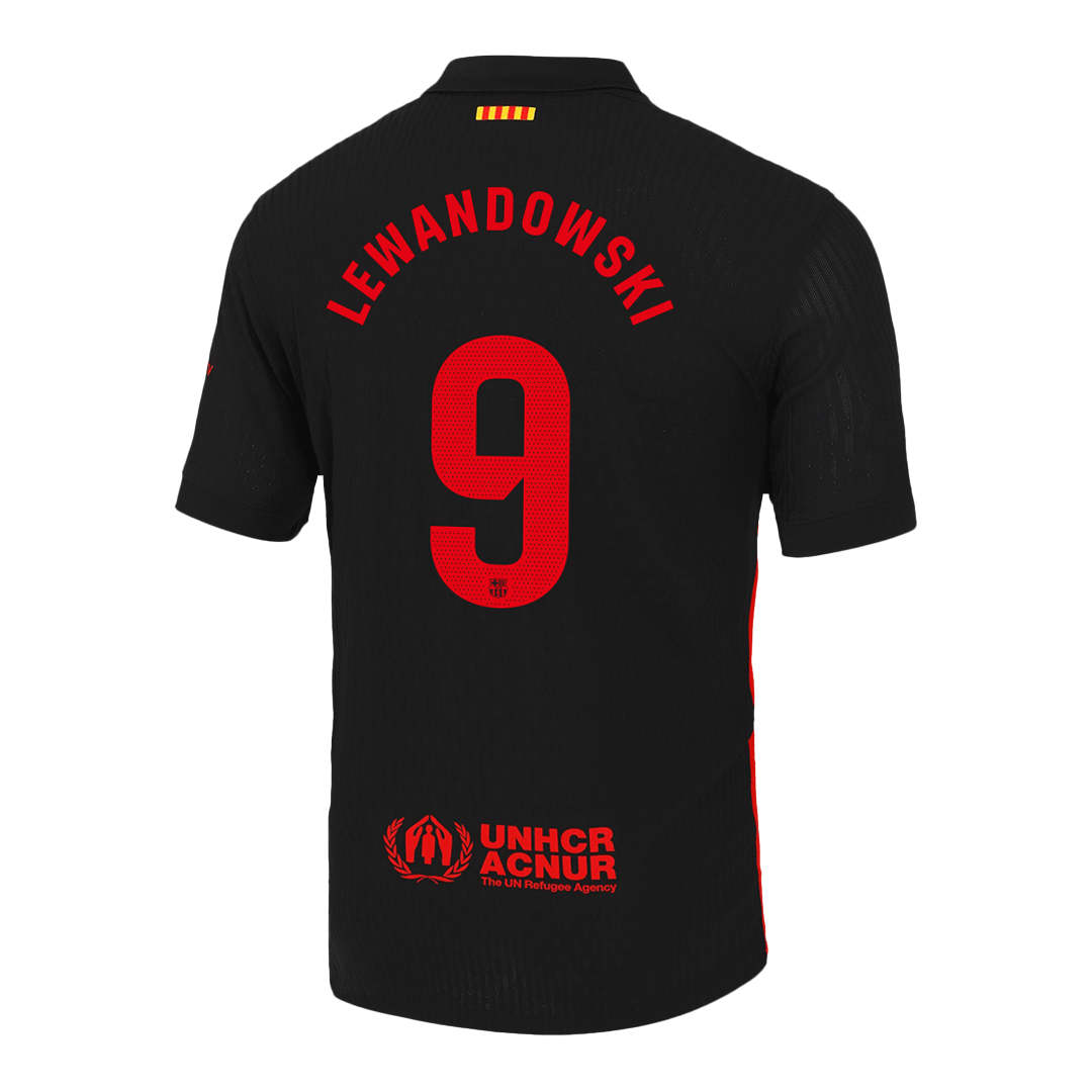 Player Version LEWANDOWSKI #9 Barcelona Away Football Shirt 2024/25