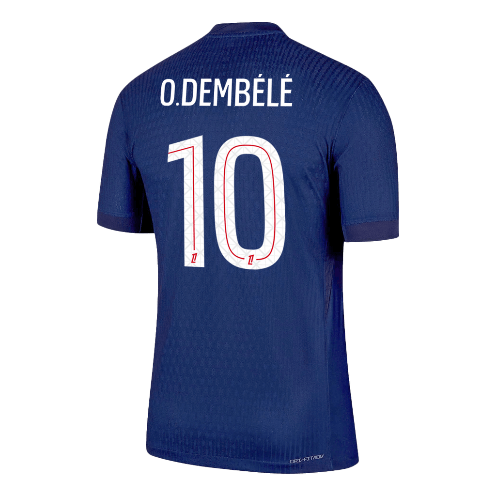 Player Version O.DEMBÉLÉ #10 PSG Home Football Shirt 2025/26 Navy