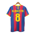 Retro A.INIESTA #8 2010/11 Barcelona Home Football Shirt