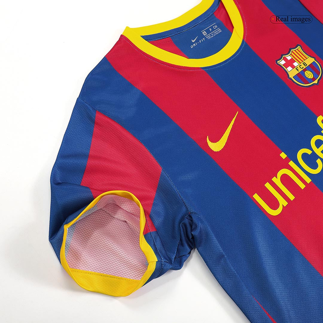Retro A.INIESTA #8 2010/11 Barcelona Home Football Shirt