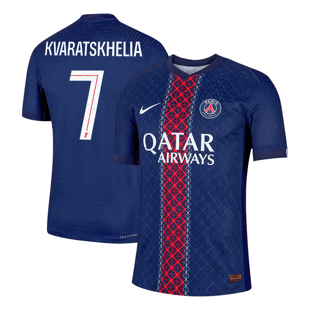 Player Version KVARATSKHELIA #7 PSG Home Football Shirt 2025/26 Navy