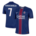 Player Version KVARATSKHELIA #7 PSG Home Football Shirt 2025/26 Navy