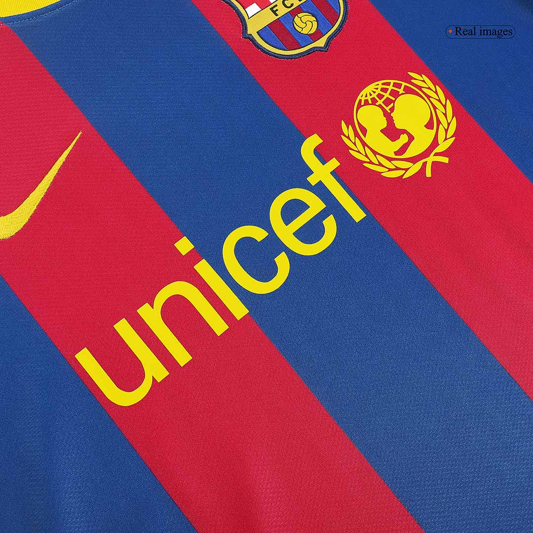 Retro A.INIESTA #8 2010/11 Barcelona Home Football Shirt