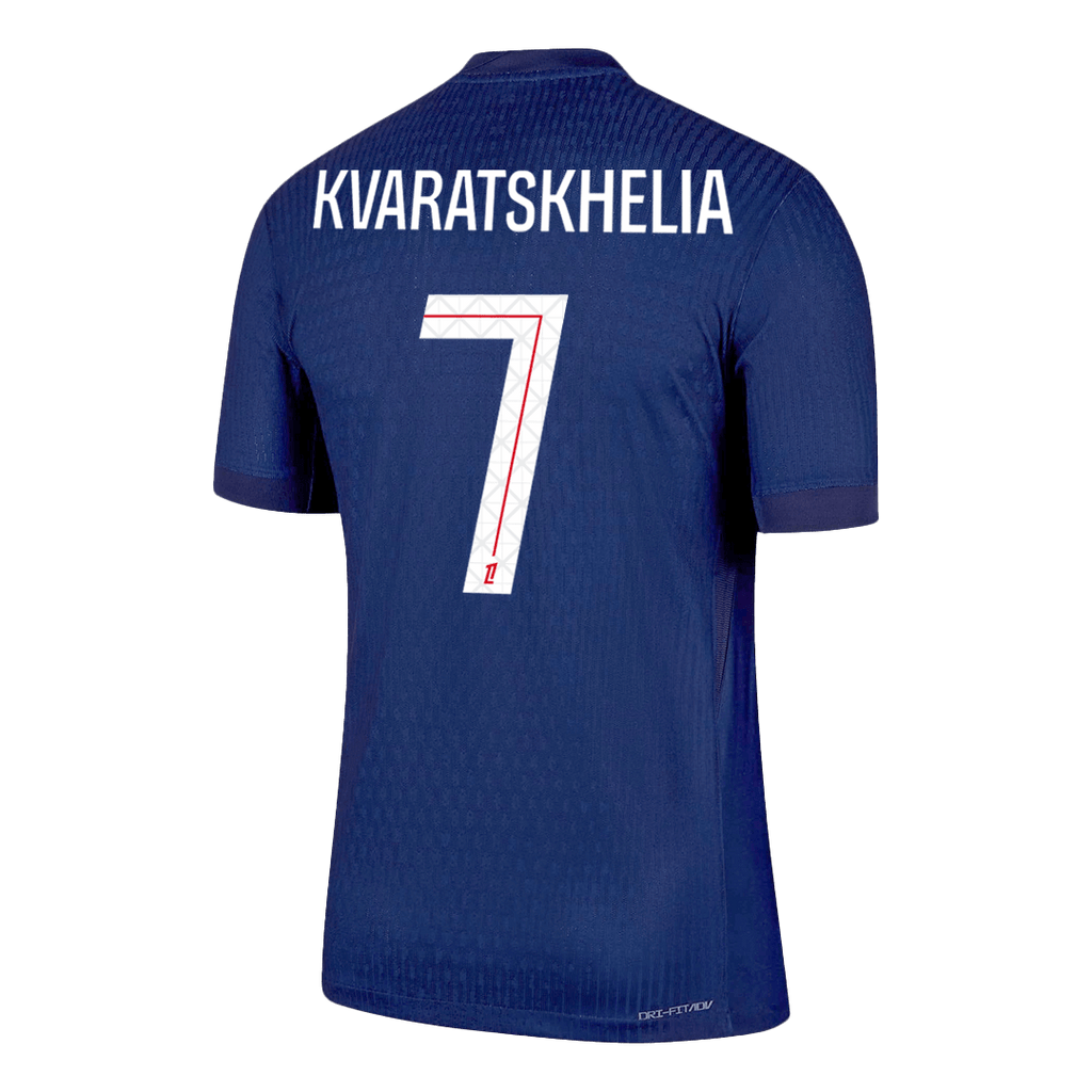 Player Version KVARATSKHELIA #7 PSG Home Football Shirt 2025/26 Navy
