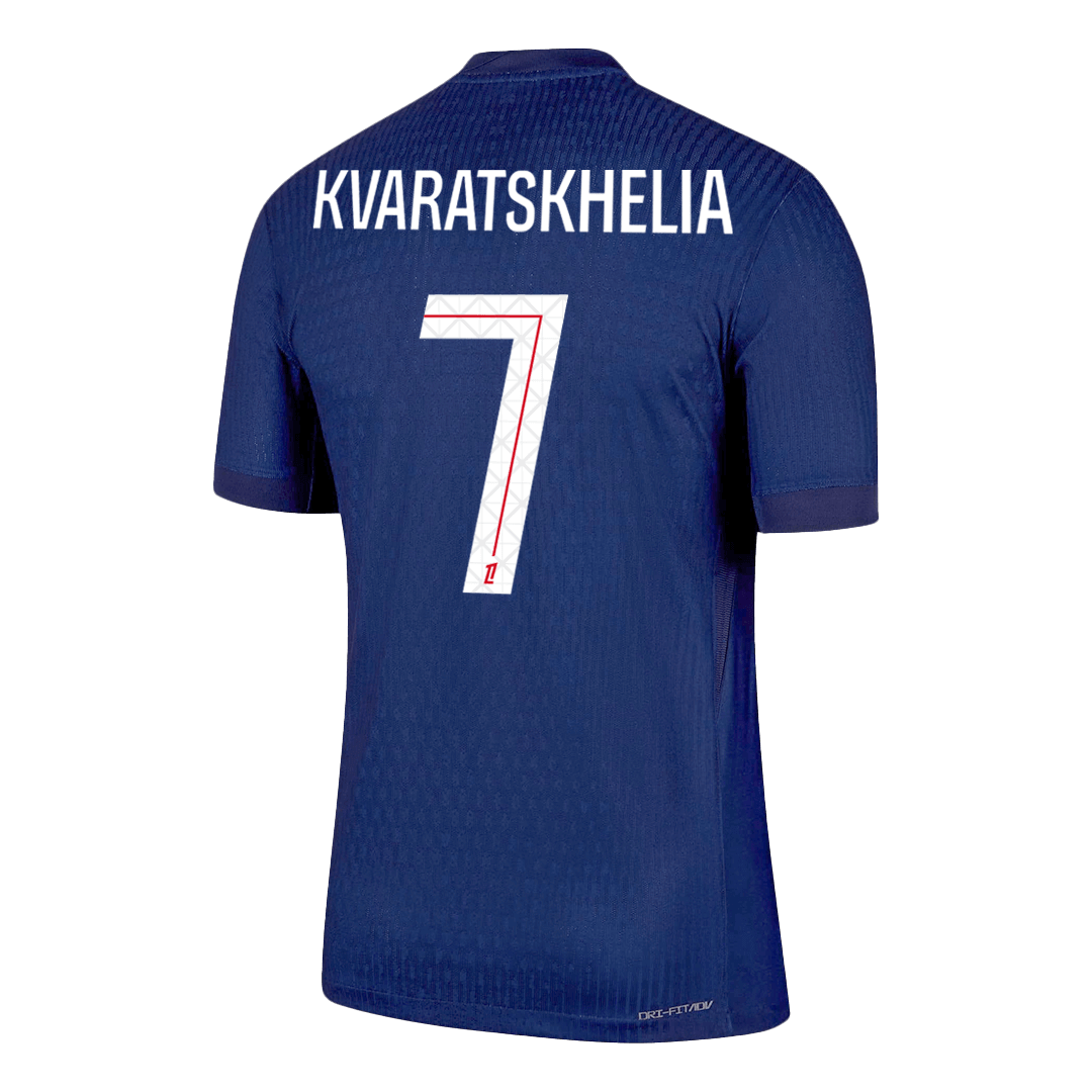 Player Version KVARATSKHELIA #7 PSG Home Football Shirt 2025/26 Navy