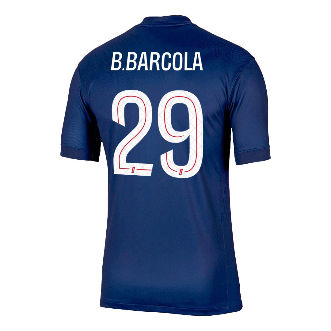 B.BARCOLA #29 PSG Home Football Shirt 2025/26 Navy
