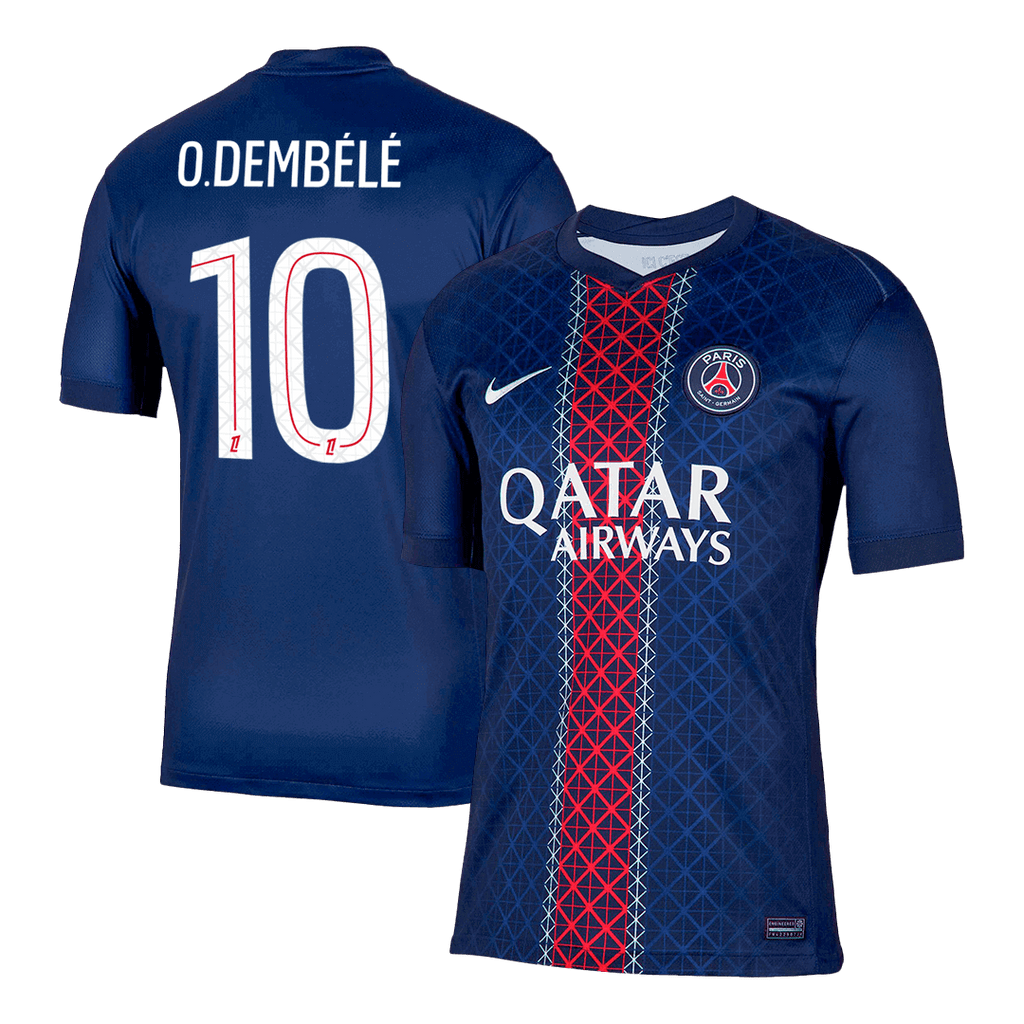 O.DEMBÉLÉ #10 PSG Home Football Shirt 2025/26 Navy