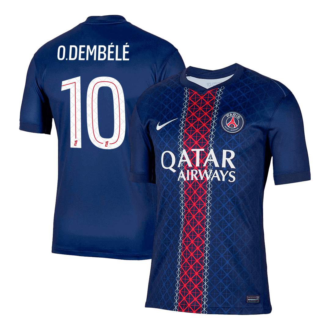 O.DEMBÉLÉ #10 PSG Home Football Shirt 2025/26 Navy