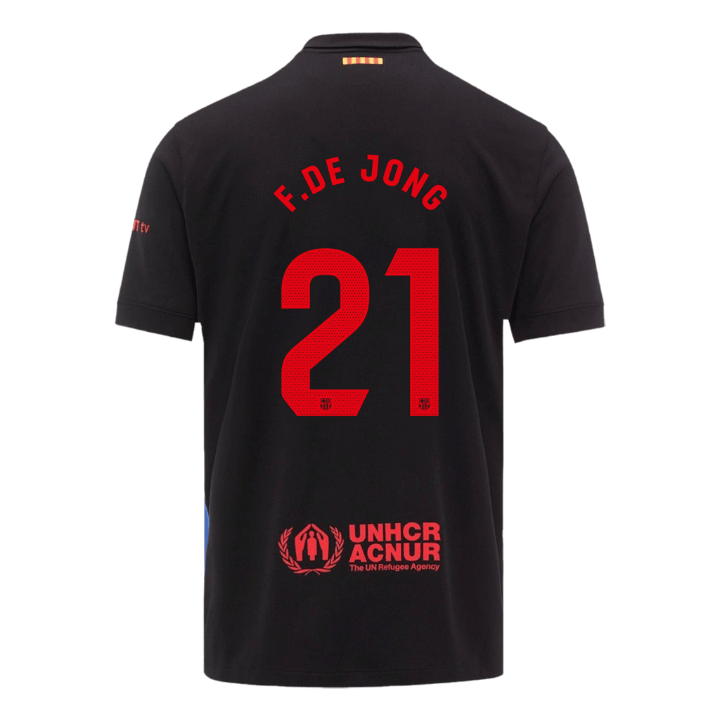 F.DE JONG #21 Barcelona Away Football Shirt 2024/25 - Spotify Logo Without Text