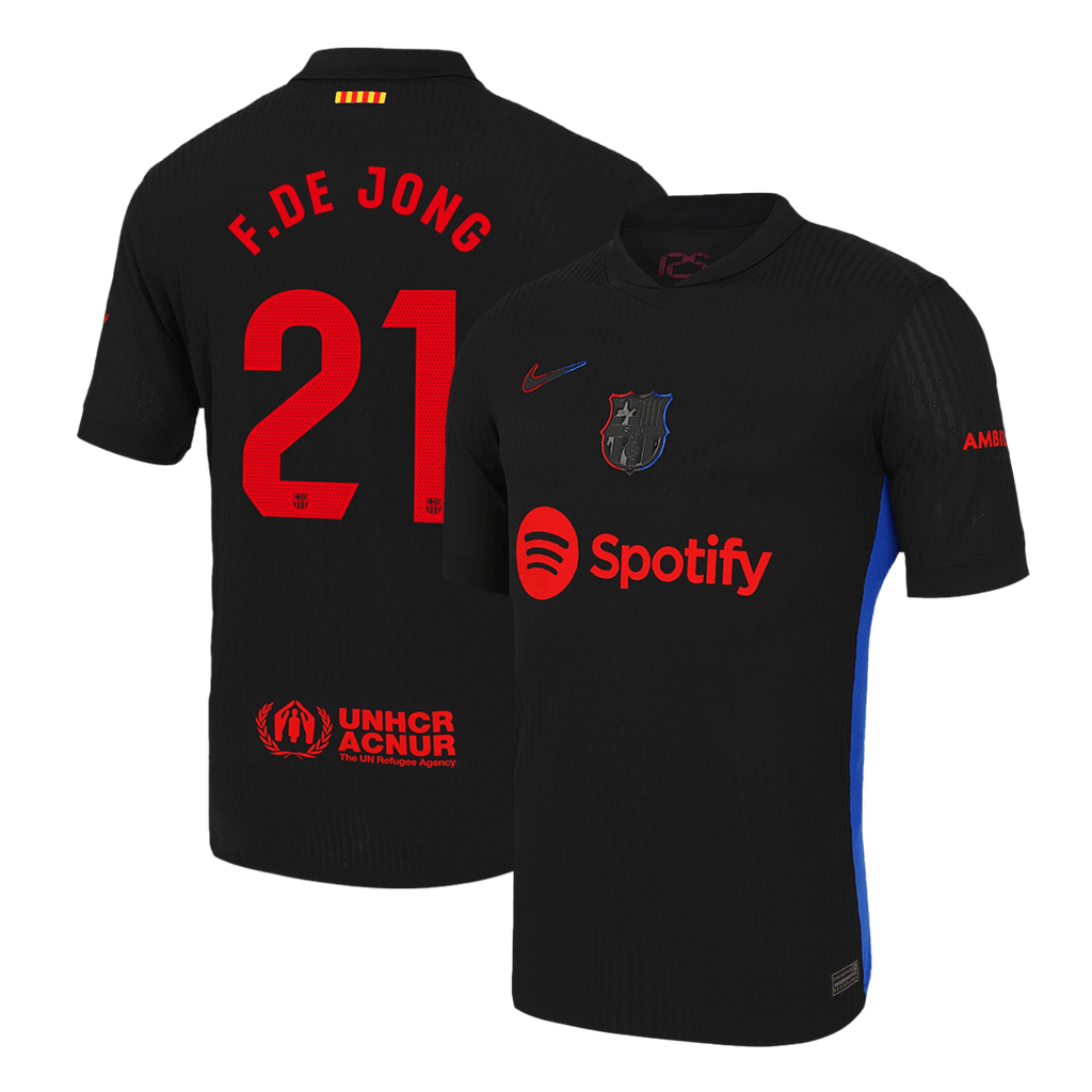 Player Version F.DE JONG #21 Barcelona Away Football Shirt 2024/25