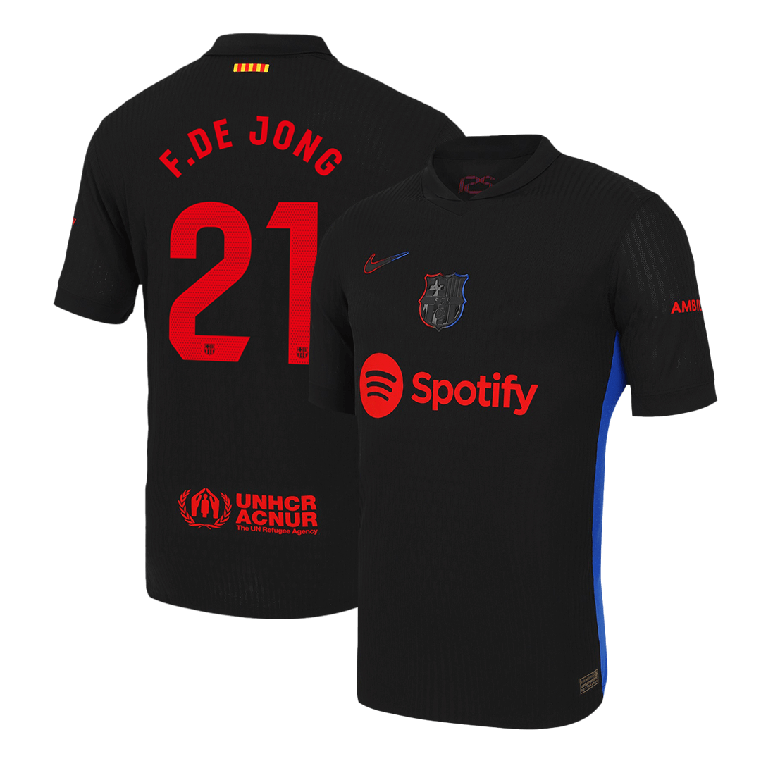 Player Version F.DE JONG #21 Barcelona Away Football Shirt 2024/25