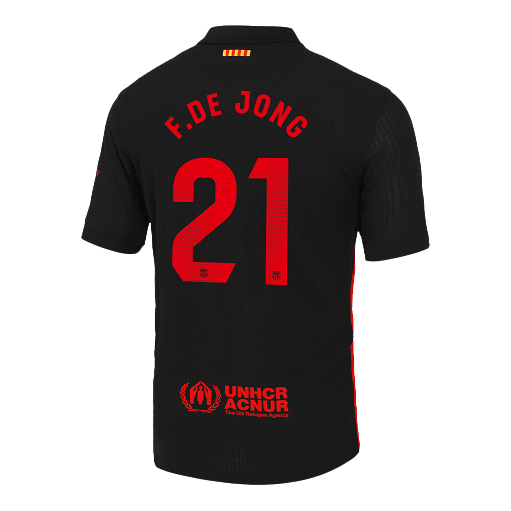 Player Version F.DE JONG #21 Barcelona Away Football Shirt 2024/25