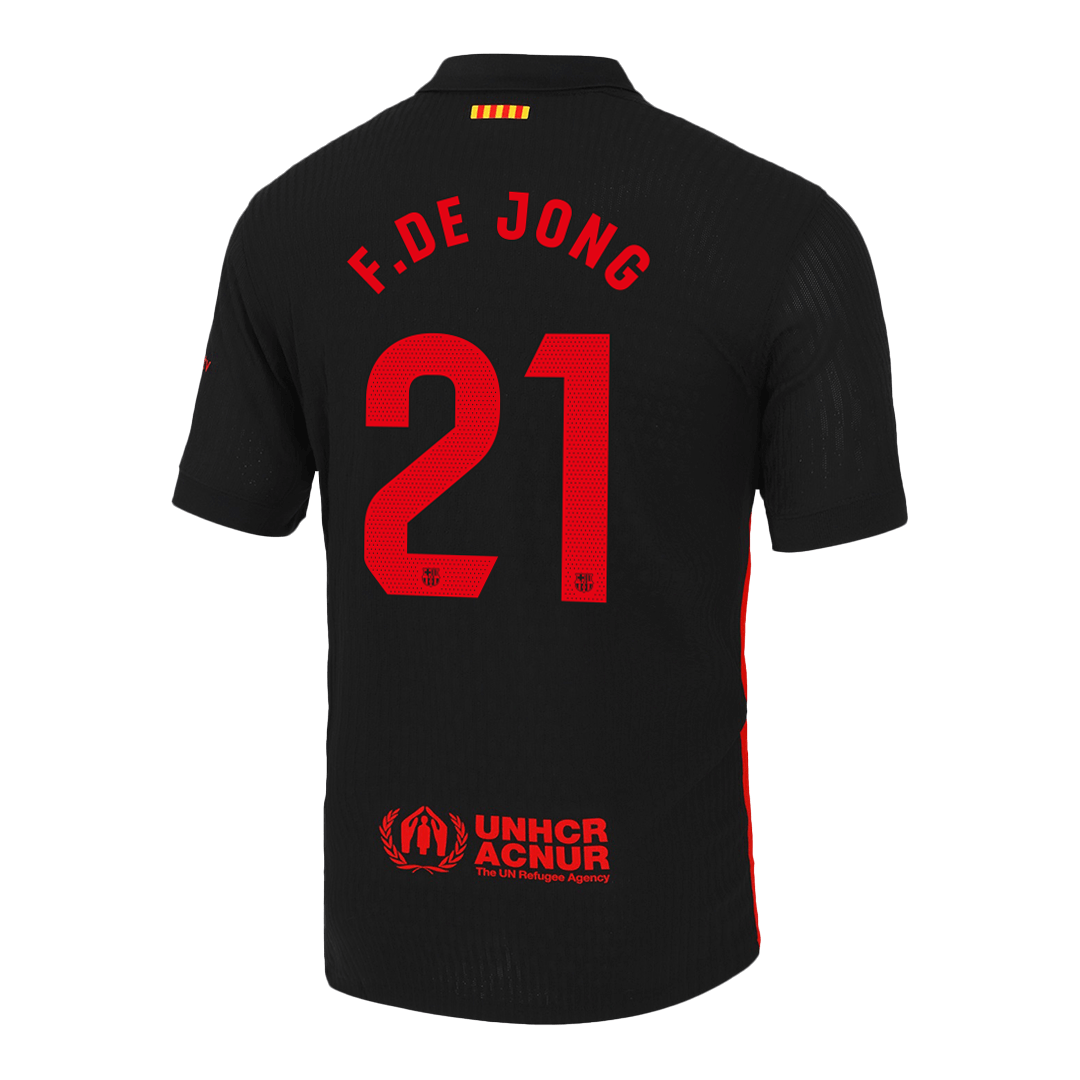 Player Version F.DE JONG #21 Barcelona Away Football Shirt 2024/25