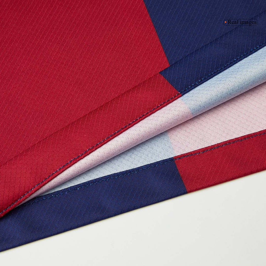RAPHINHA #11 Barcelona Home Football Shirt 2024/25 Red&Blue - UCL (Spotify Logo Without Text)