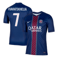 KVARATSKHELIA #7 PSG Home Football Shirt 2025/26 Navy