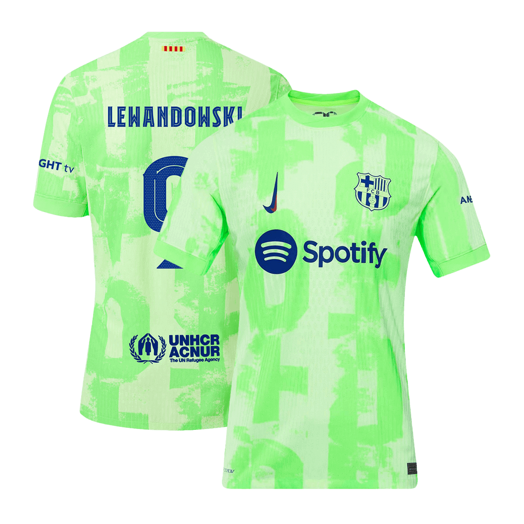 Player Version LEWANDOWSKI #9 Barcelona Third Away Football Shirt 2024/25 - UCL